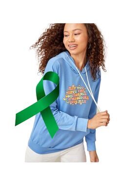 Confidence mental health graphic ear hoodie sweatshirt size small